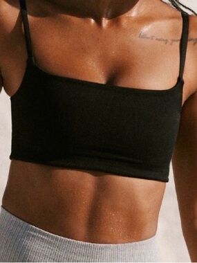 NWOT Free People FP Movement Black Tighten Up Mini Bra
